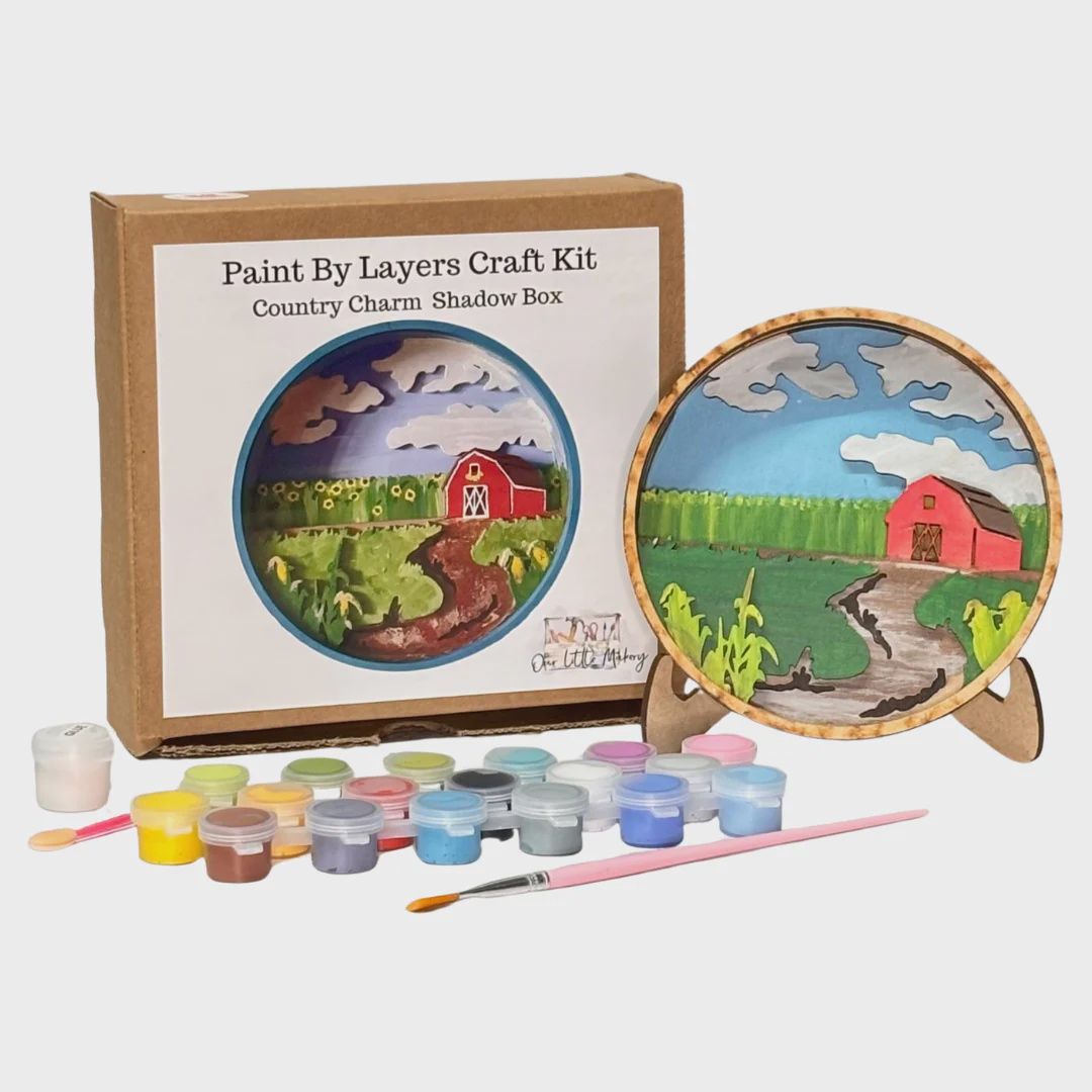 SB0019 - SHADOW BOX - COUNTRY CHARM