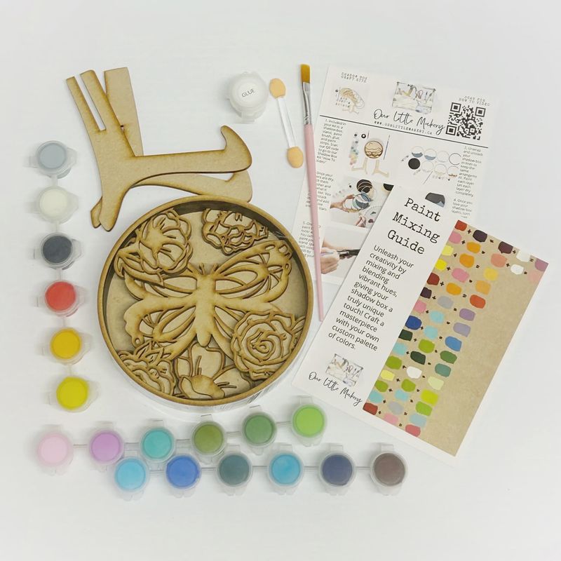 SB0053 - SHADOW BOX - BUTTERFLY KISSES