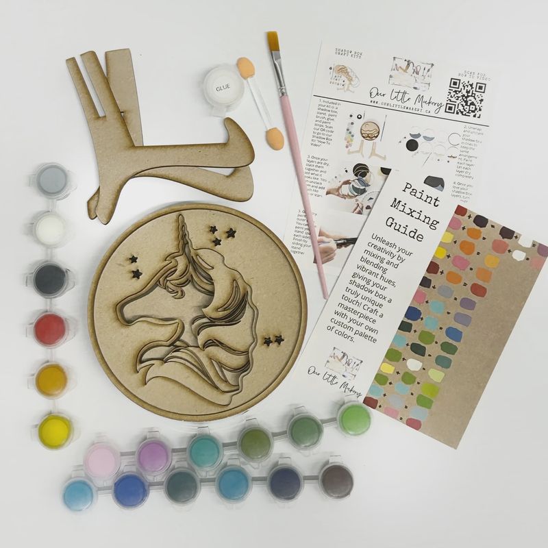 SB0025 - SHADOW BOX - UNICORN