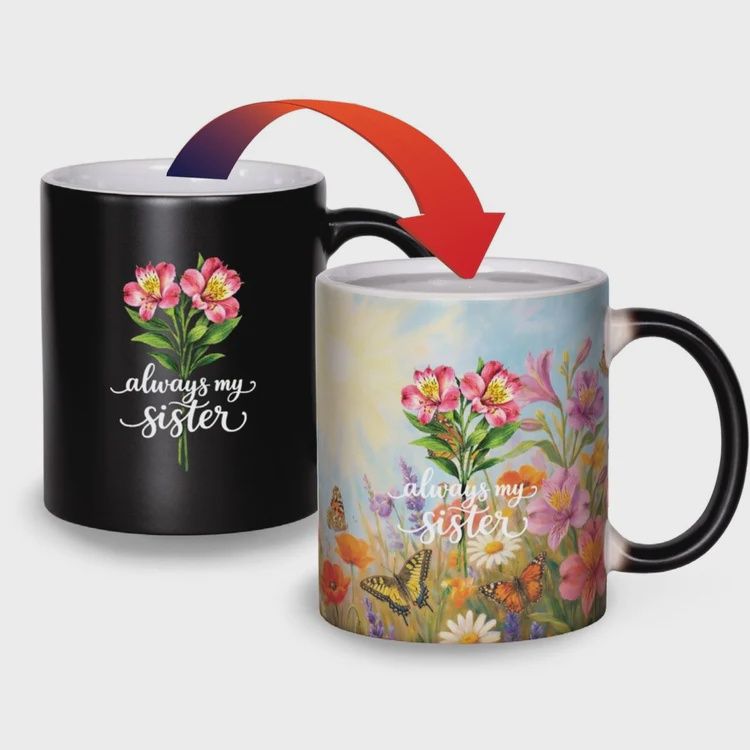 CM252 - COLOUR CHANGING MUG - ALWAYS MY SISTER