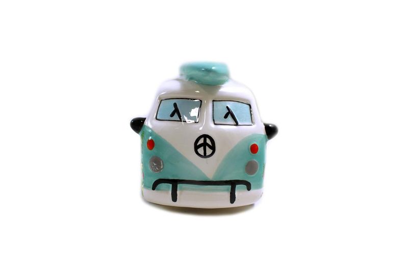 HM182 - TEAL VAN WITH SURFBOARD MONEY BANK