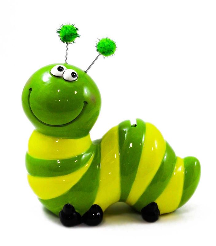 HM175 - GREEN + YELLOW CATERPILLAR  BANK