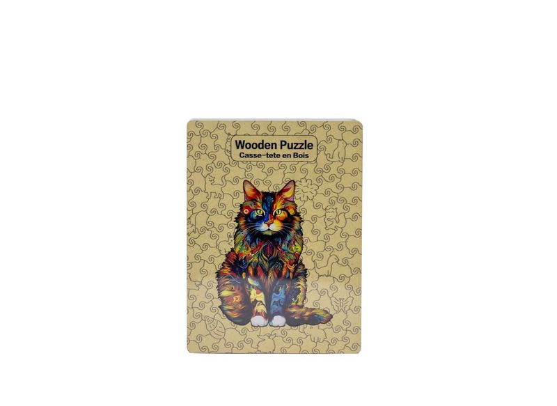 MES12 - WOODEN PUZZLE - CAT - 163 PIECES