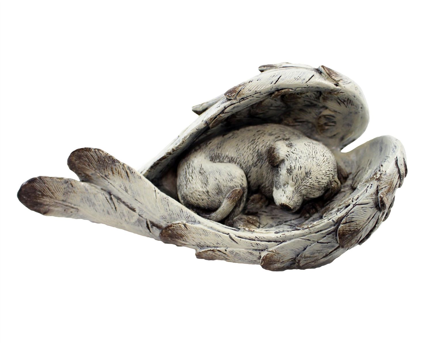 KT194 - DOG SLEEPING IN ANGEL WINGS