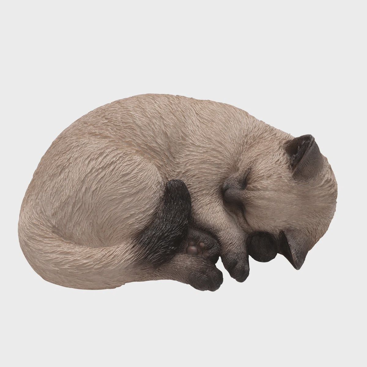 87728-G - SIAMESE CAT SLEEPING - TAUPE/BLACK / 4.5" H