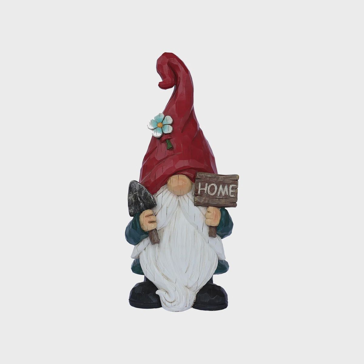 75616-12 - GARDENER GNOME WITH SIGN / 14.09" H