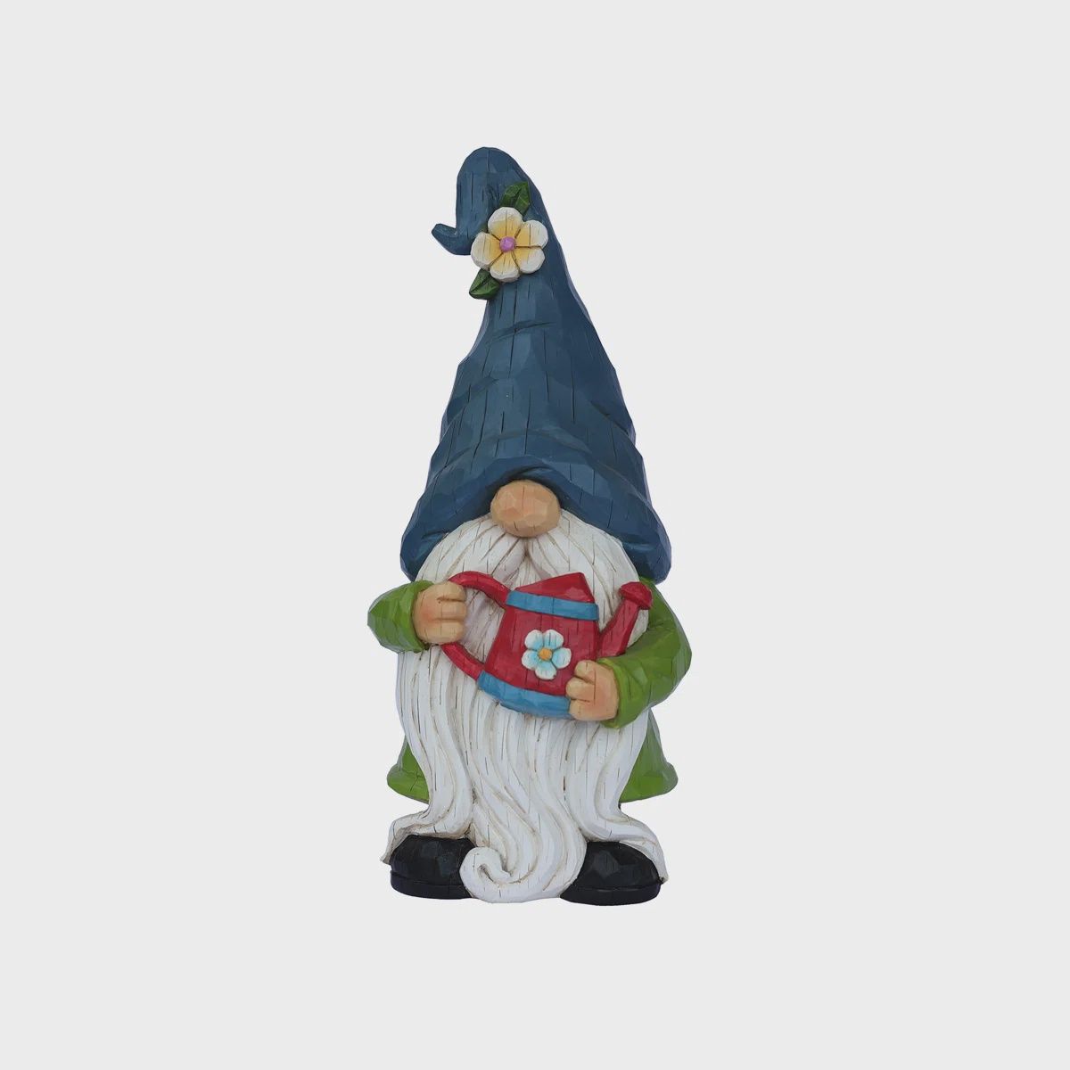 75616-11 - GARDENER GNOME WITH WATERING CAN / 14.17"  H