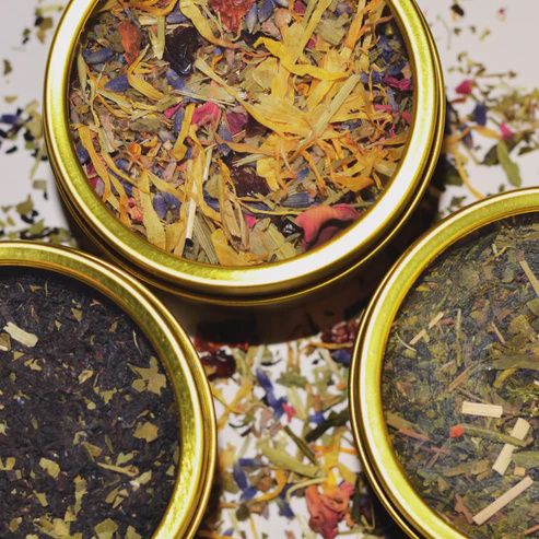 TEA TRIOS  - ESSENTIAL ELIXERS W/REUSABLE FILTER + TEA STICK