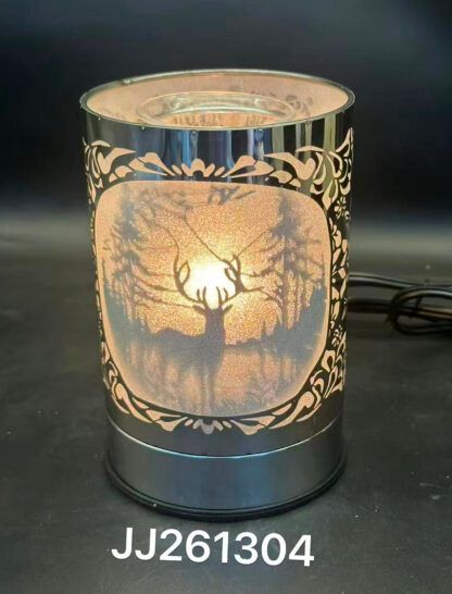 JJ261304 - DISTOUCH SENSOR LAMP - DEER IN WOODS / 7" H