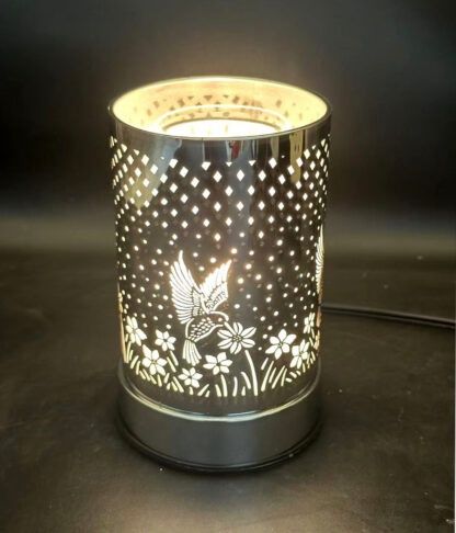JJ261301 - TOUCH SENSOR LAMP - SILVER HUMMINGBIRD / 7" H