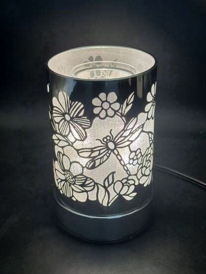 JJ261201 - TOUCH SENSOR LAMP - SILVER DRAGONFLY / 7" H