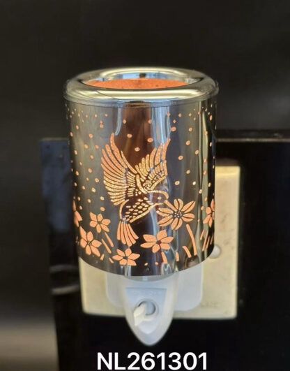 NL261301 - NIGHT LIGHT - SILVER HUMMING BIRD / 4" H