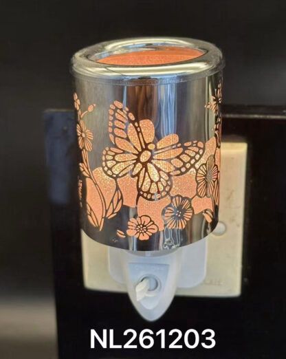 NL261304 - NIGHT LIGHT - SILVER BUTTERFLY / 4" H