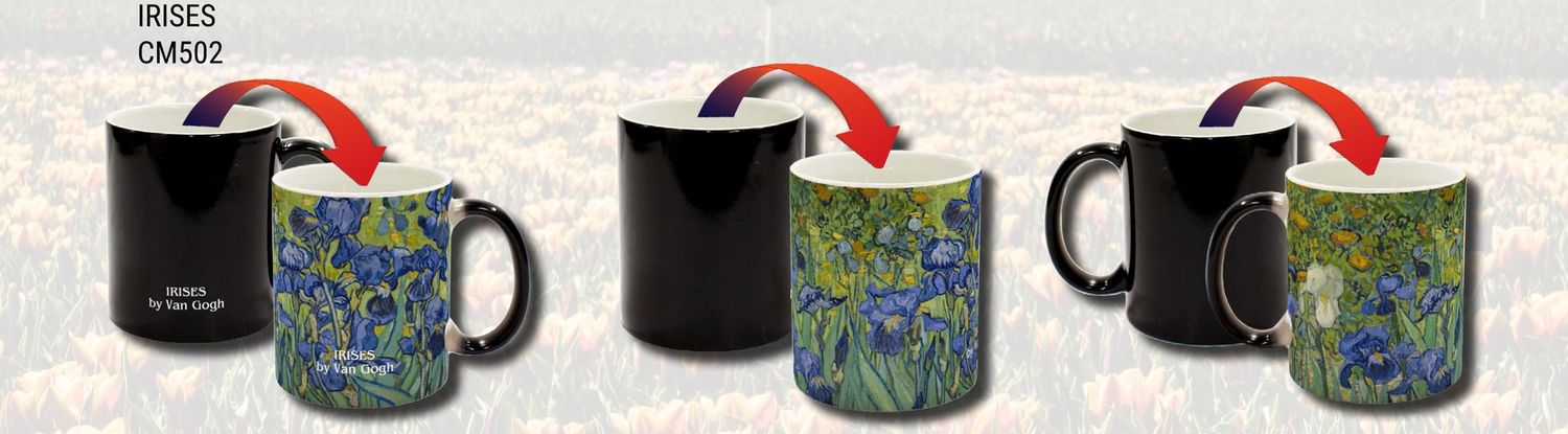 CM502 - COLOUR CHANGING MUG - IRISES