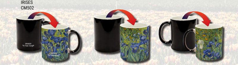 CM502 - COLOUR CHANGING MUG - IRISES