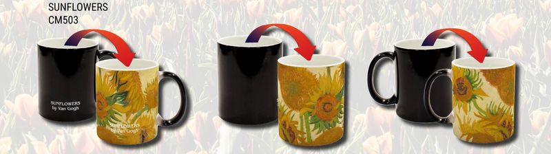 CM503 - COLOUR CHANGING MUG - SUNFLOWERS
