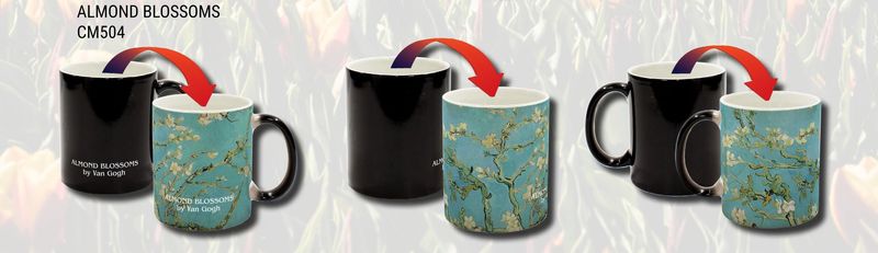 CM504 - COLOUR CHANGING MUG - ALMOND BLOSSOMS