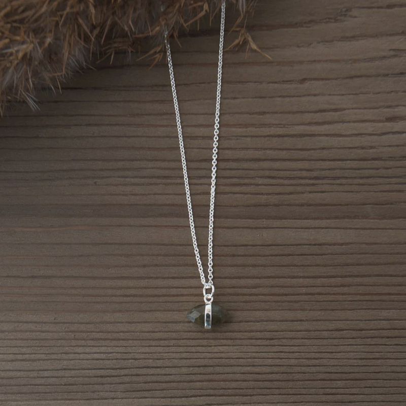 NECKLACE - CAT EYE / LABRADORITE