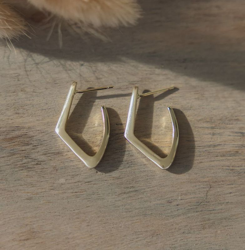EARRINGS - POLISHED POINT
