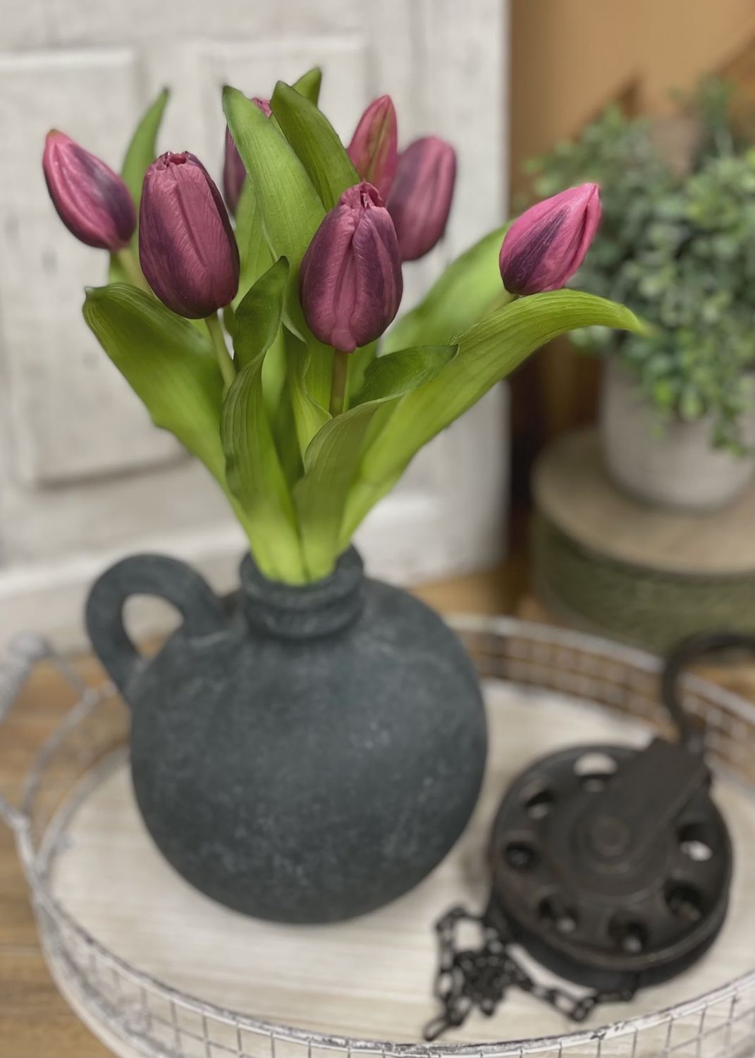 12" FRESH TOUCH TULIP BUNDLE - DARK PLUM FORMOSA
