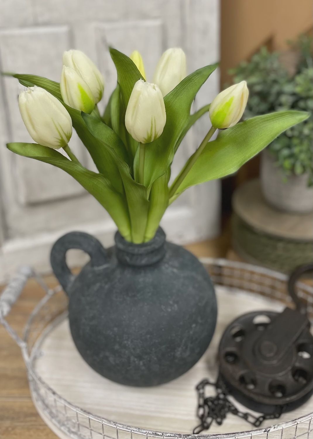 12" FRESH TOUCH TULIP BUNDLE - WHITE FORMOSA