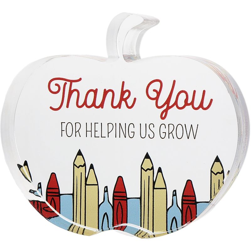 58243 - GROW - ACRYLIC APPLE PLAQUE