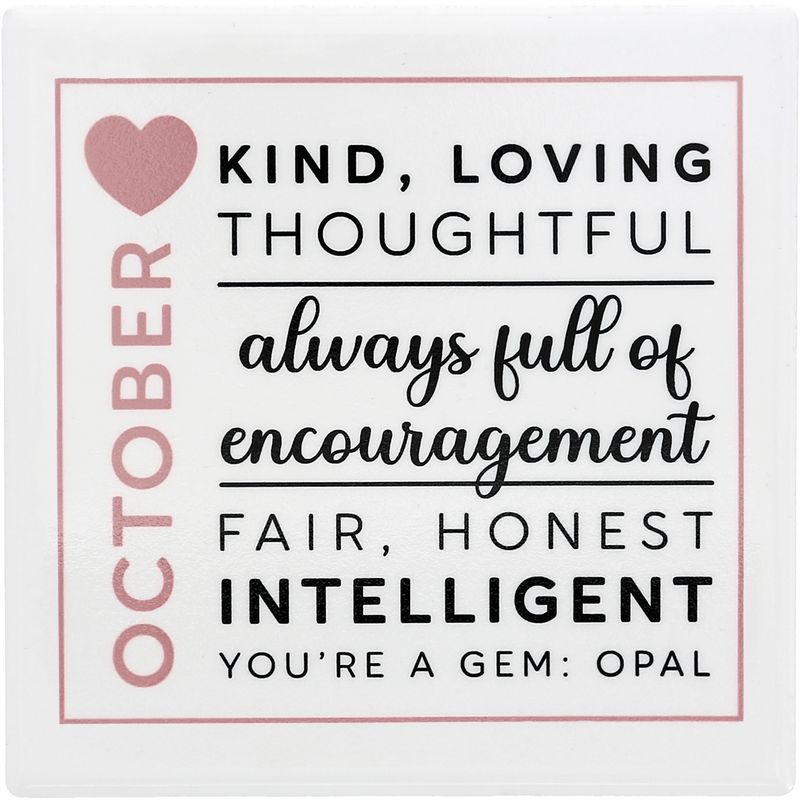 53581 - OCTOBER - 4"X4" CERAMIC COASTER