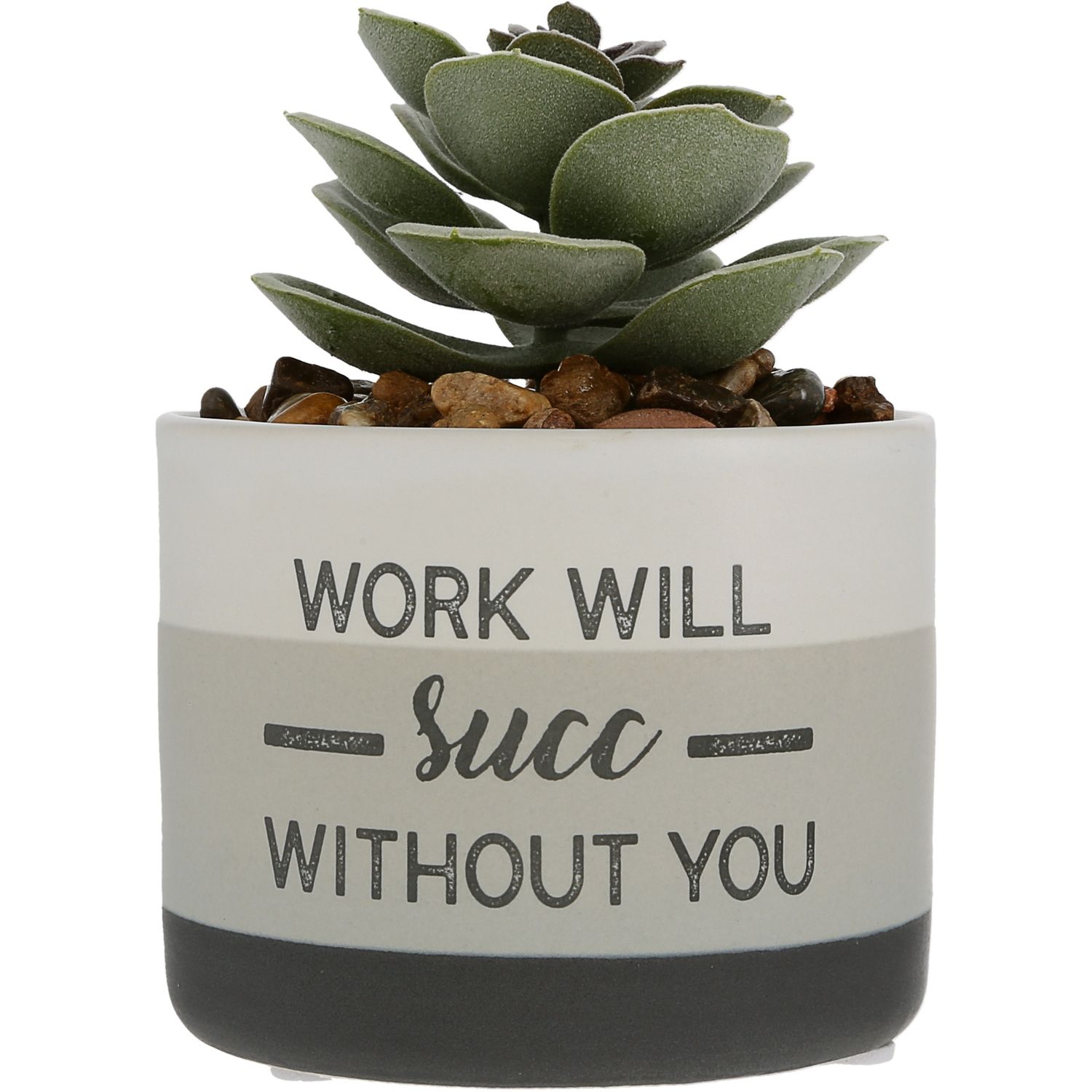 23644 - WILL SUCCULENT - ARTIFICIAL POTTED PLANT