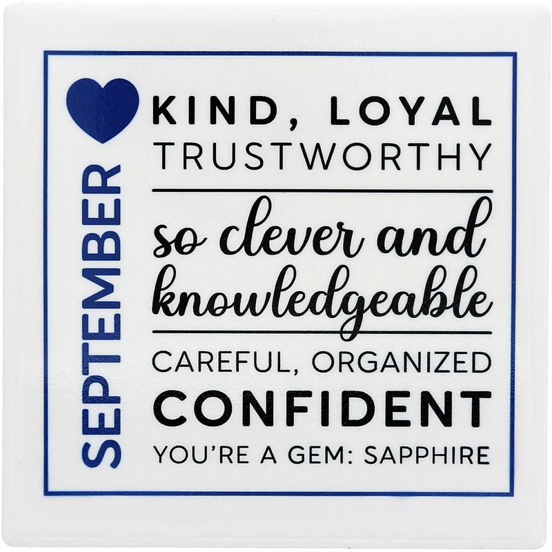 53580 - SEPTEMBER - 4"X4" CERAMIC COASTER