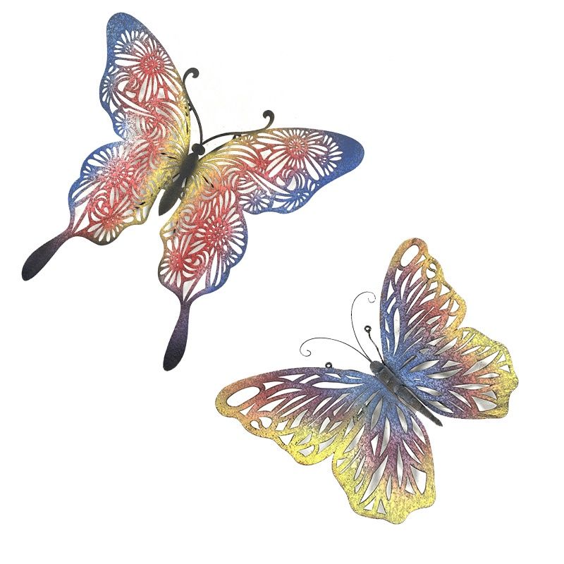 22675 - METAL WALL ART - BUTTERFLY - 2/ASST, STYLE/COLOUR: SWALLOWTAIL