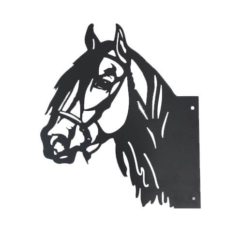 55001 - HORSE POST DECOR