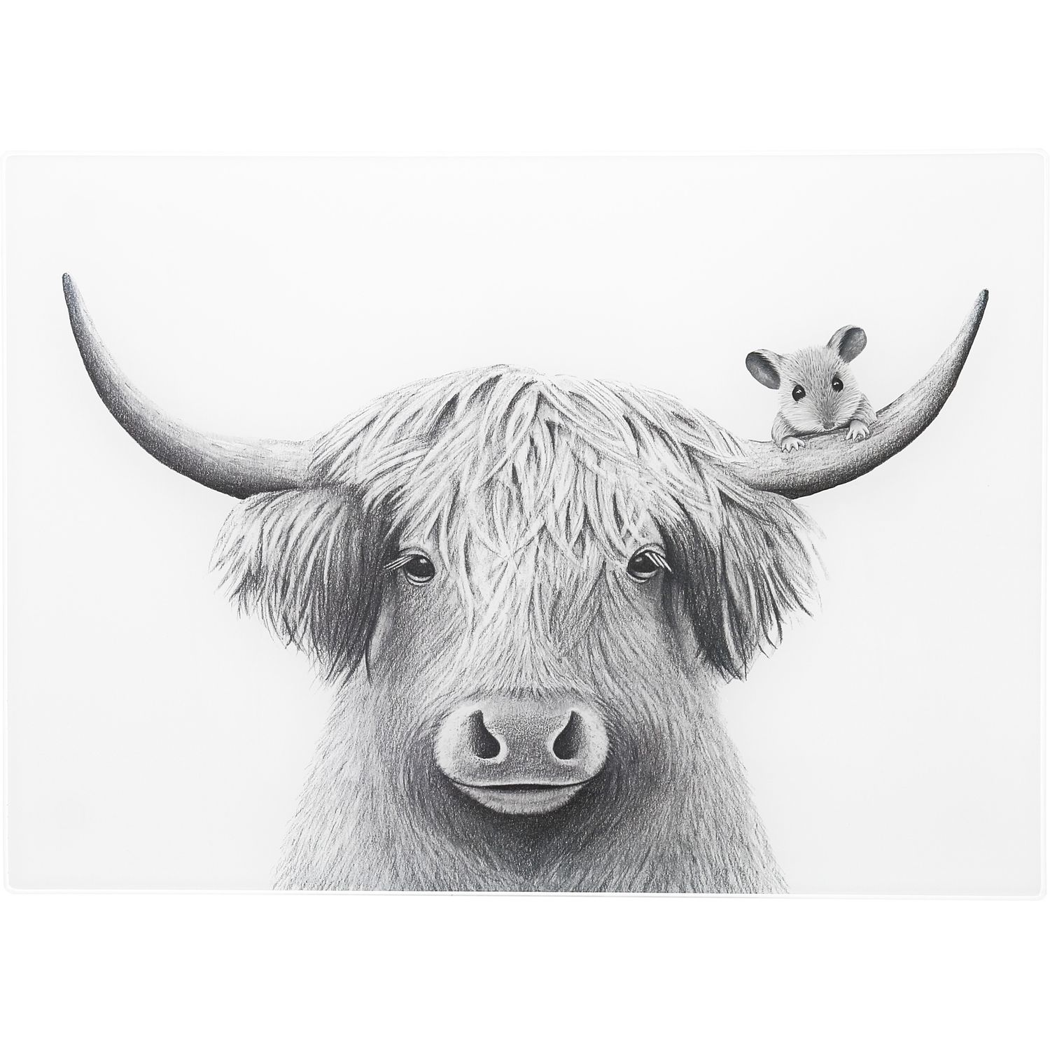 41241 - CUTTING BOARD / HIGHLAND COW