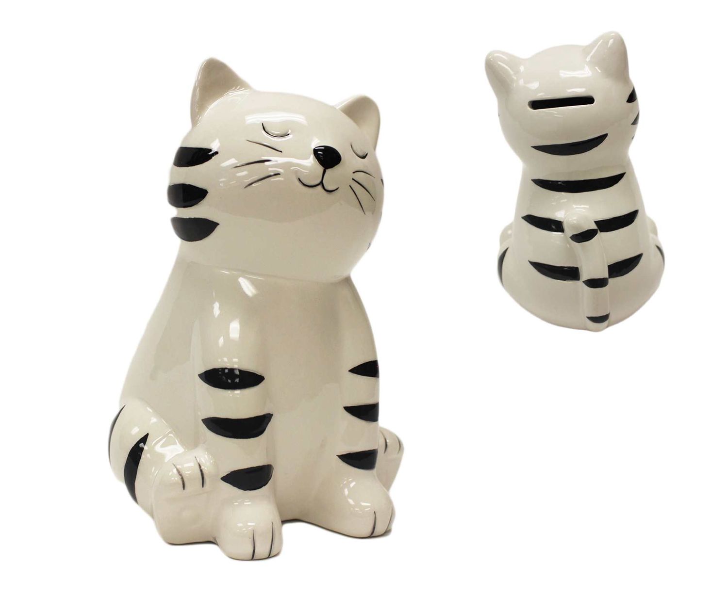 HM19WT - WHITE KITTEN MONEY BANK