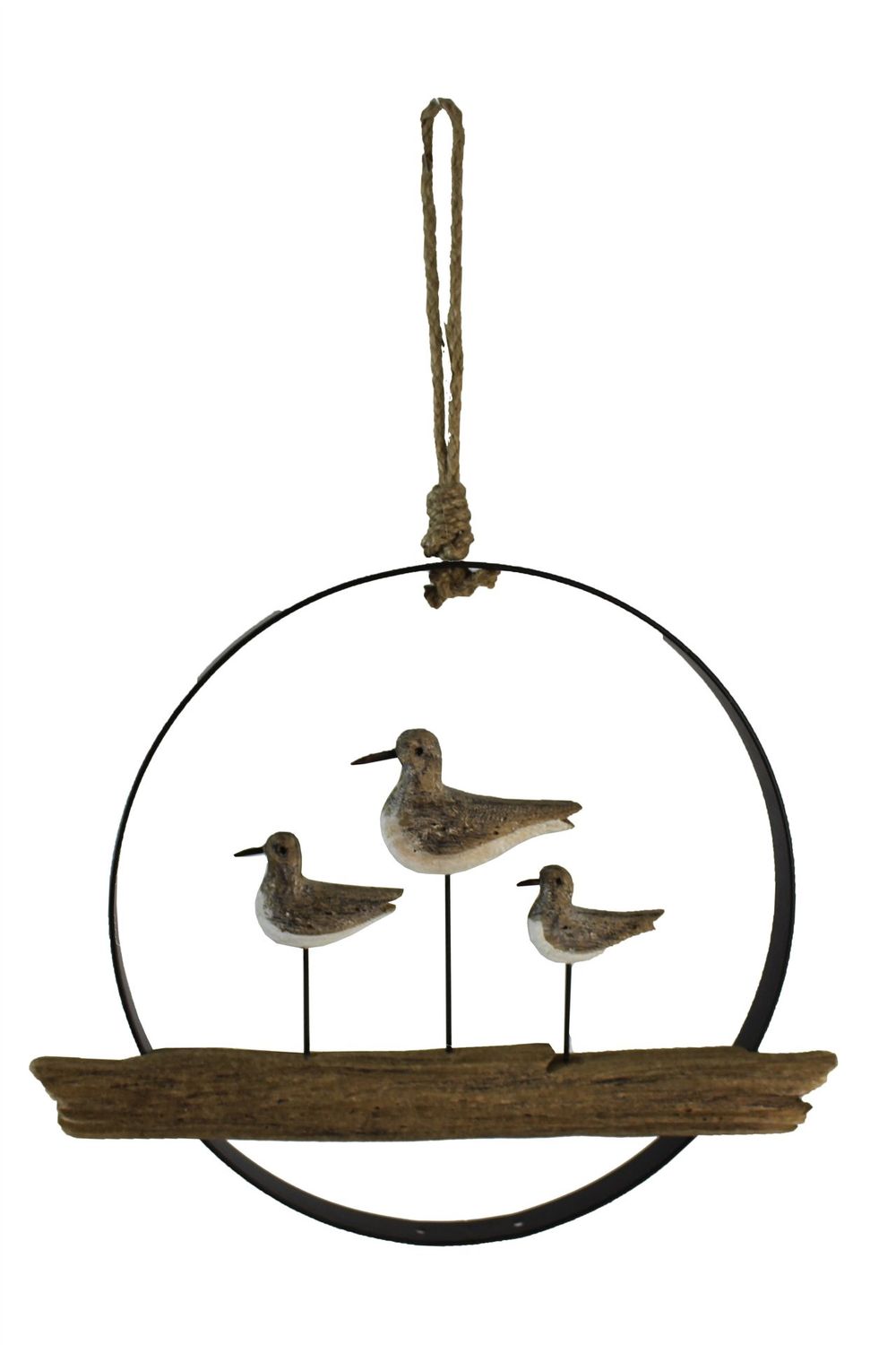 JYF165 - HANGING DECOR / SEAGULLS ON DRIFTWOOD