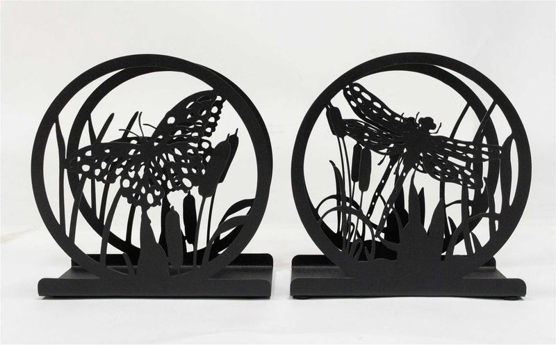 HUN12S - NAPKIN HOLDER - 2/ASST - DRAGONFLY / BUTTERFLY