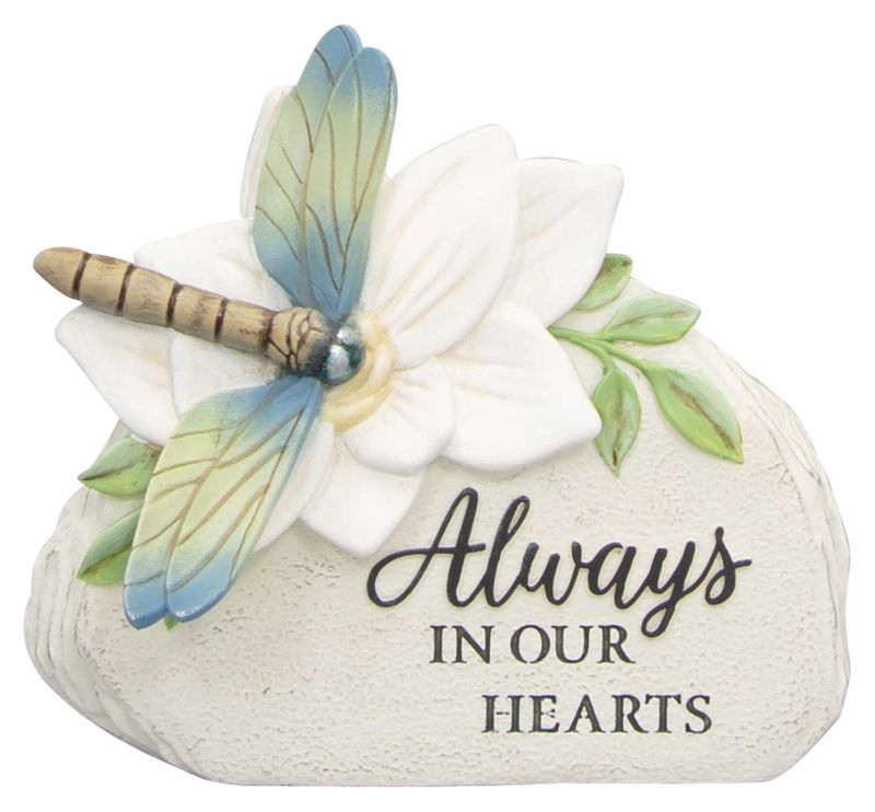 11991 - MEMORIAL GARDEN STONE -ALWAYS IN OUR HEARTS