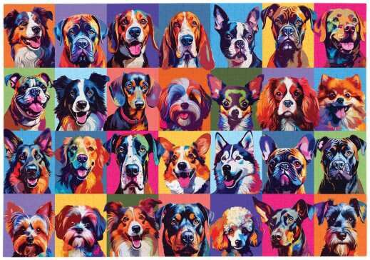 CS28249 - 1000 PC PUZZLE - DOG PORTRAITS
