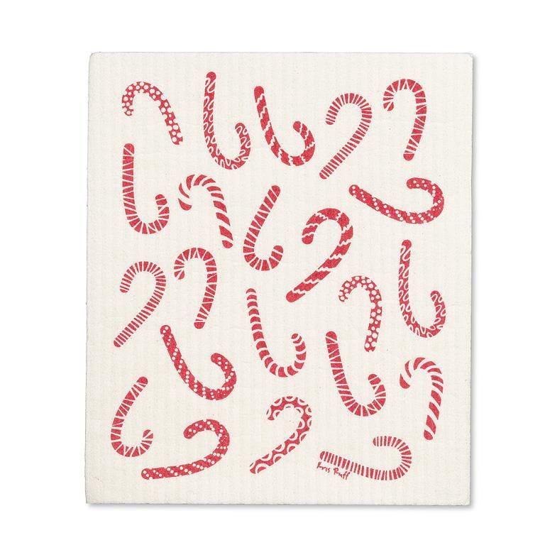 84-ASD-CANDYCANE - CANDY CANE DISHCLOTH