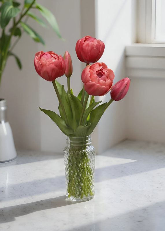 15" FRESH TOUCH PEONY TULIP BUNDLE - ROSE AVANT GARDE