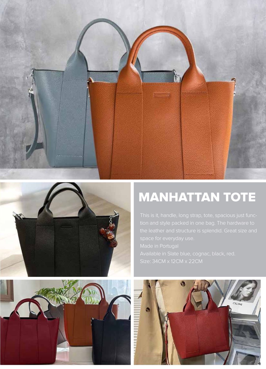 MNHTN-MOCHA - MANHATTAN TOTE