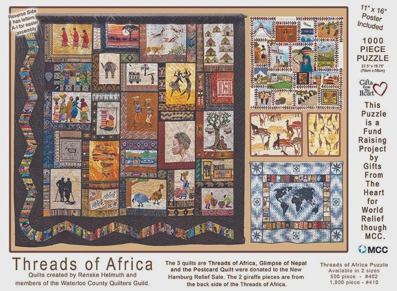 1000PC - 410 - PUZZLE - THREADS OF AFRICA