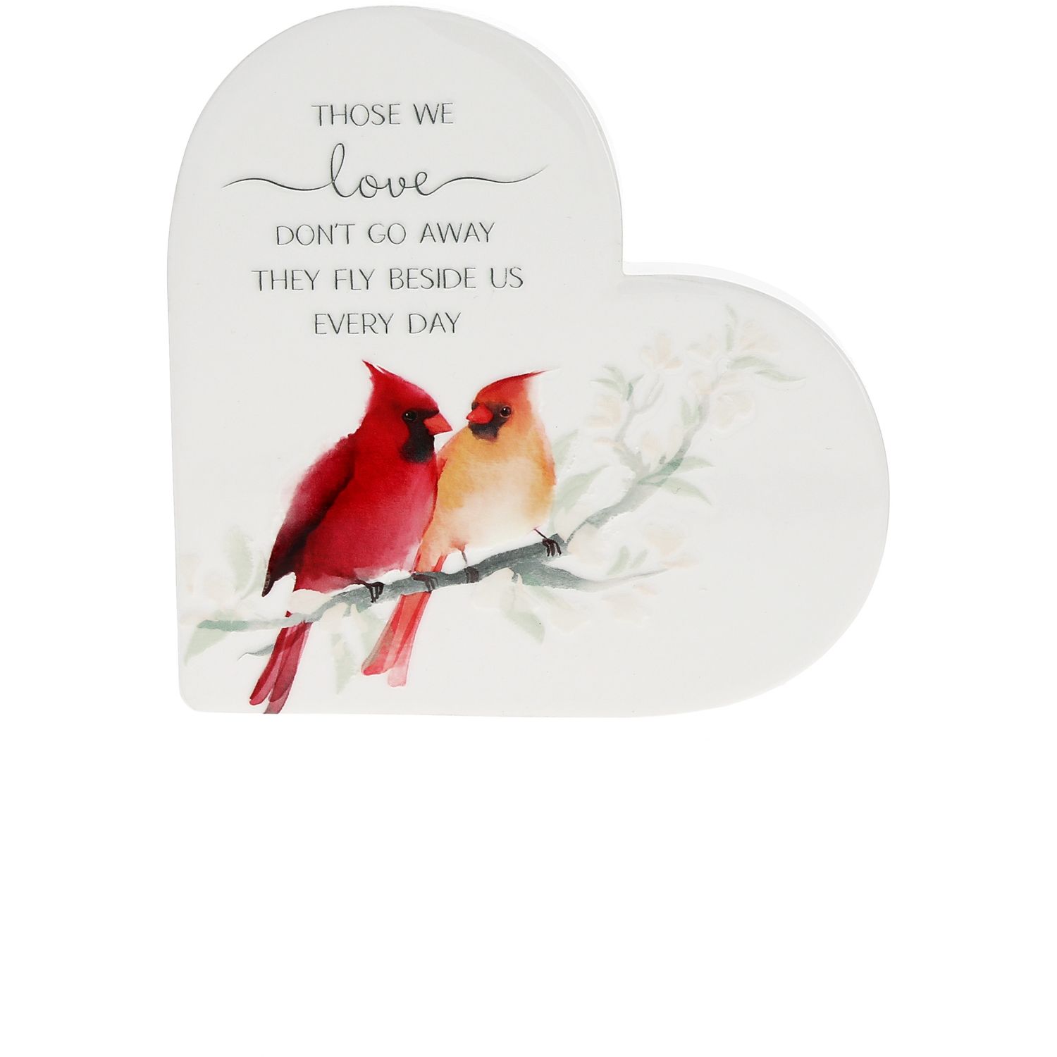 44180 - THOSE WE LOVE - 5" CERAMIC HEART PLAQUE