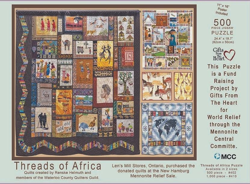500PC - 402 - PUZZLE - THREADS OF AFRICA