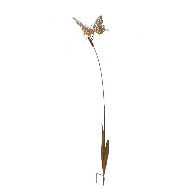 GD6241 - RUSTIC BUTTERFYLY ON BULRUSH GARDEN STAKE