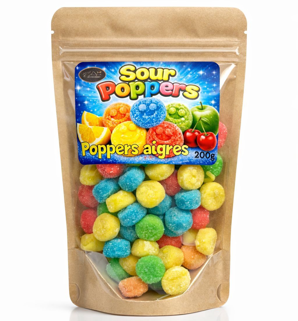 H55126 - GOURMET GUMMIES - SOUR POPPERS