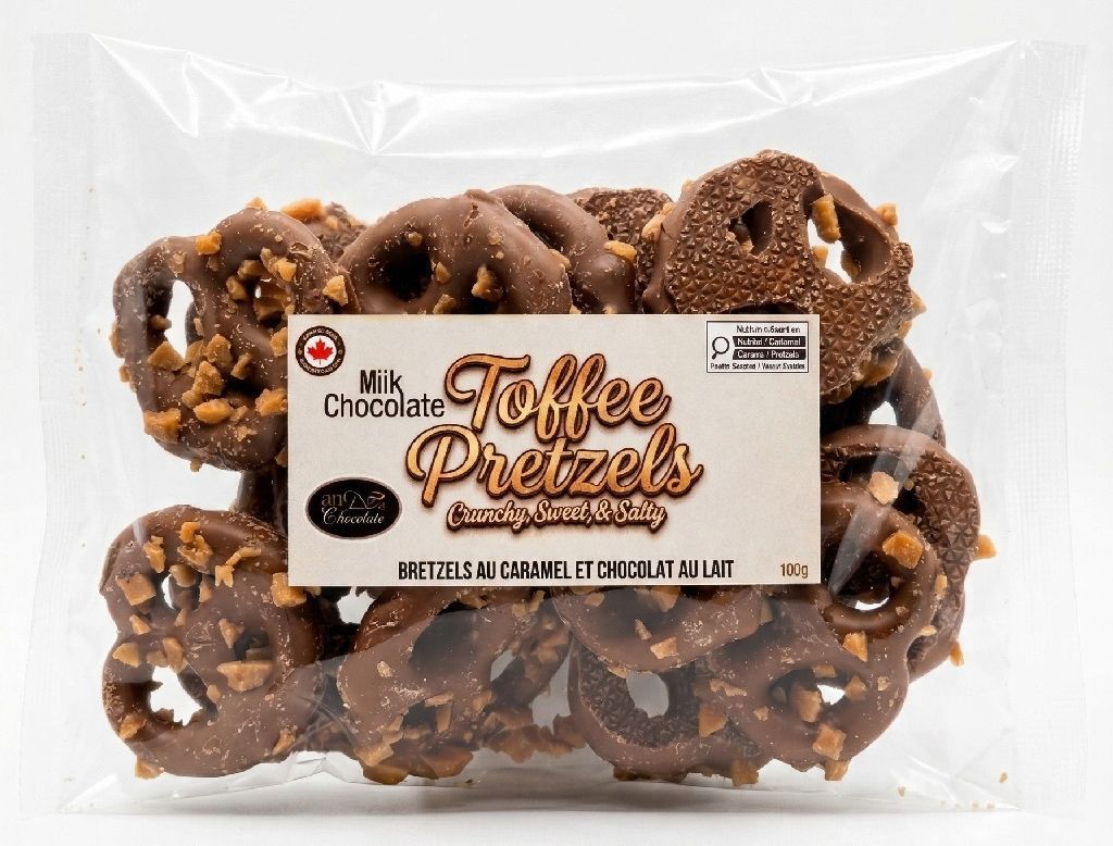 H70056 - MILK CHOCOLATE TOFFEE PRETZELS