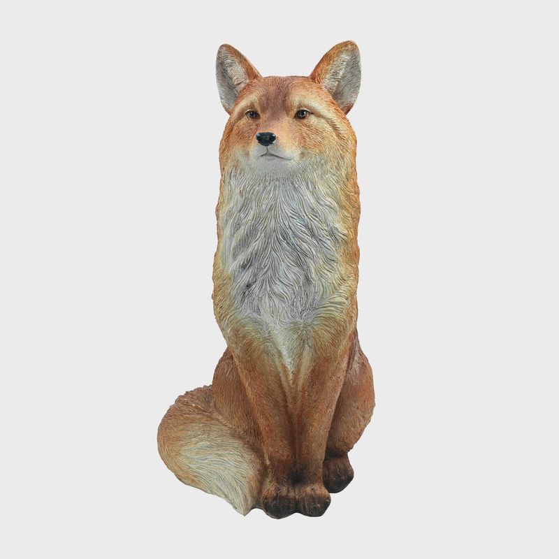 75644-01 - SITTING FOX / 16.125" H