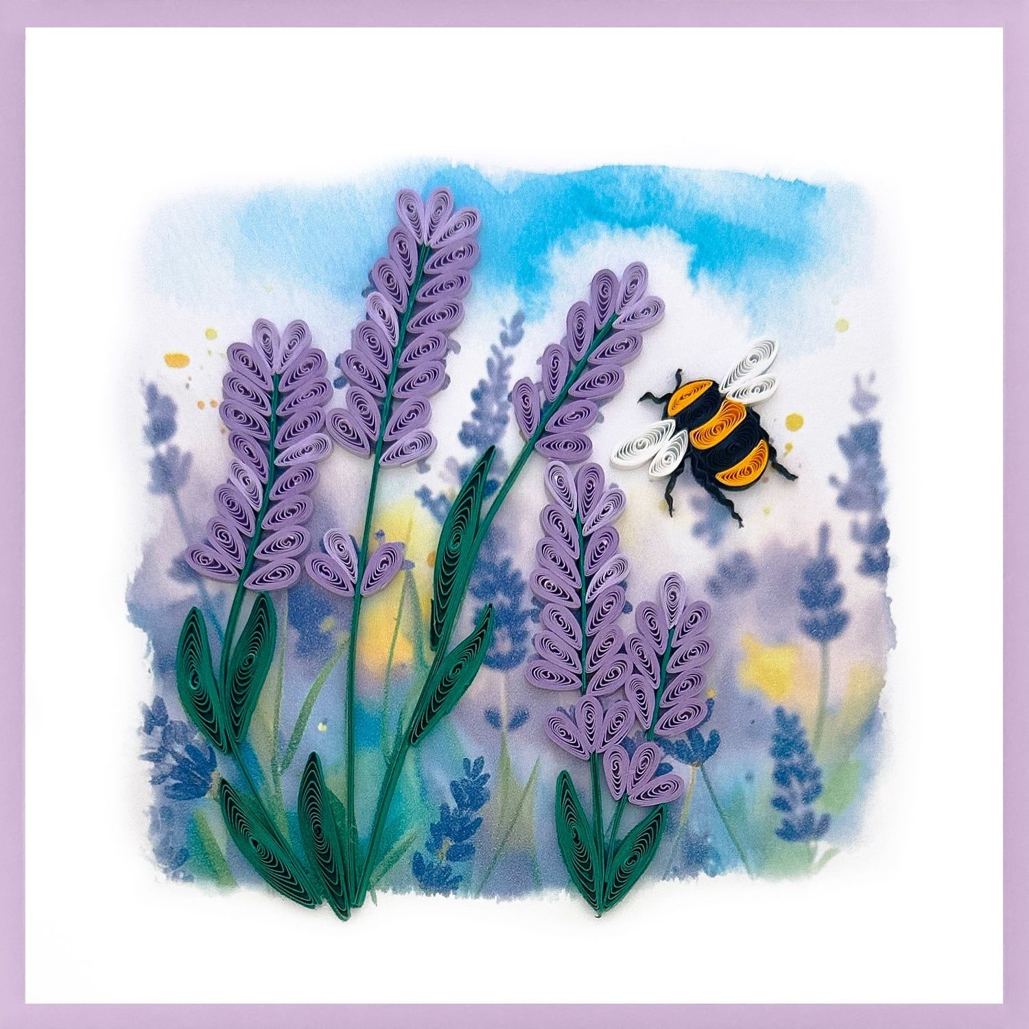 644-QUILL0177 - BL/BEE LAVENDER