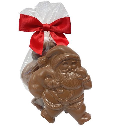 X20076 - MILK CHOCOLATE JOLLY FLAT SANTA