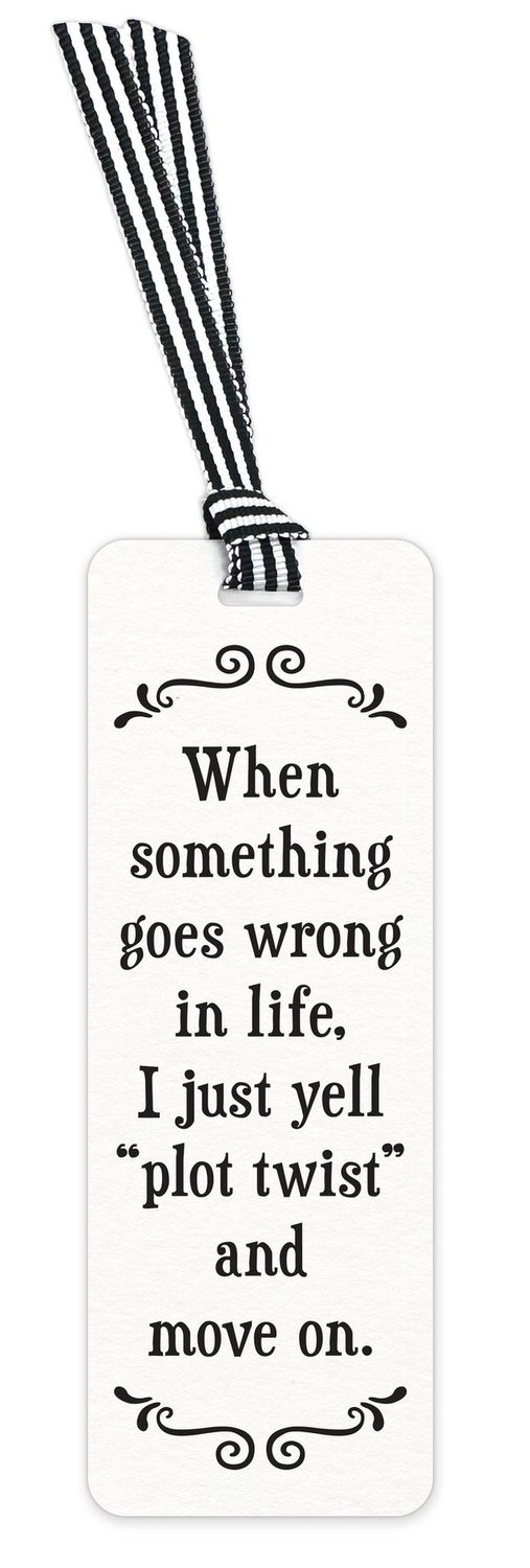 479-SFBM0288 - SCRUNCHY FACE BOOKMARK / PLOT TWIST